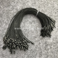 Black waxing cord bullet shape locking string tag